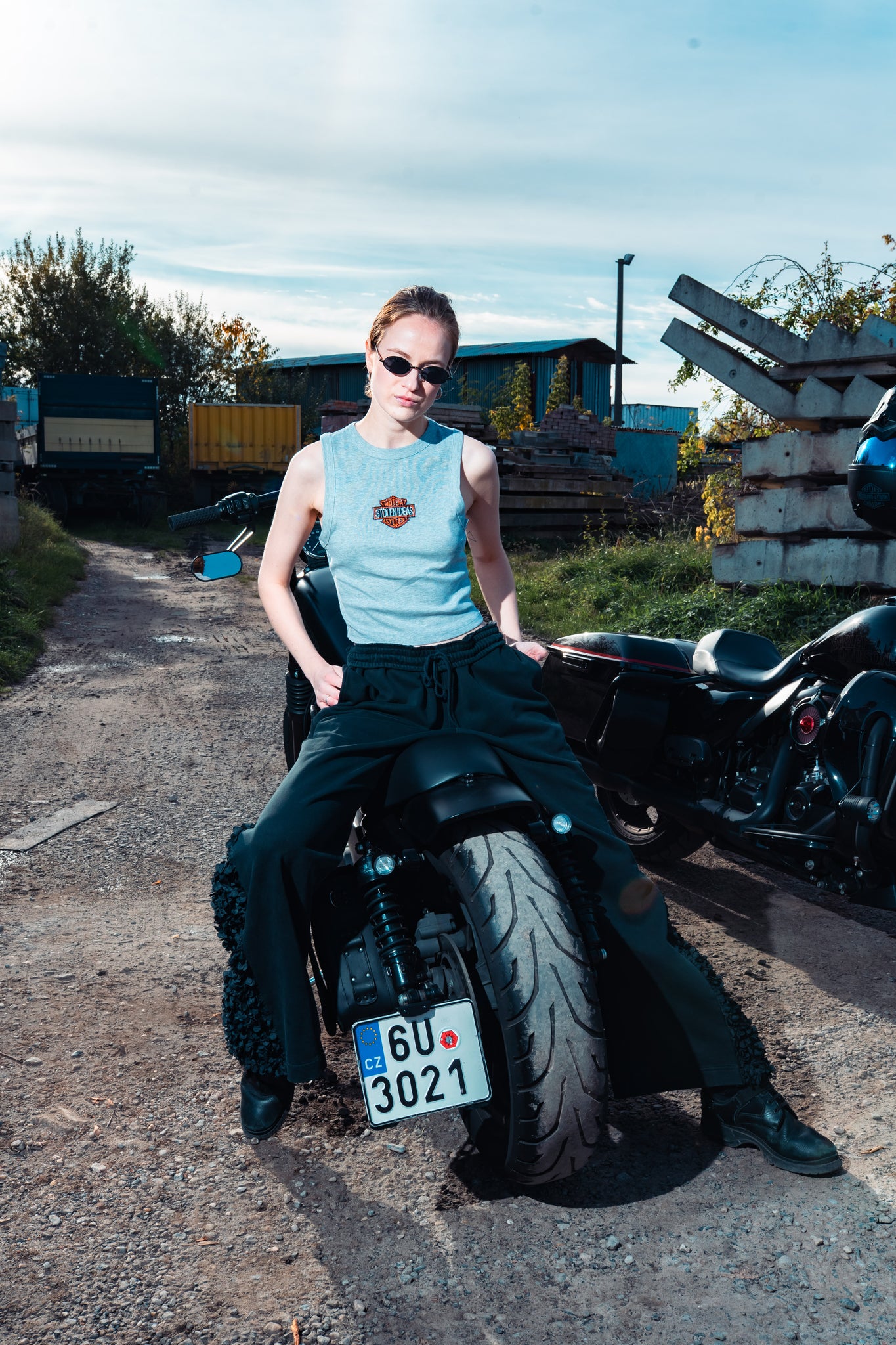 Harley Tank Top Women Grey