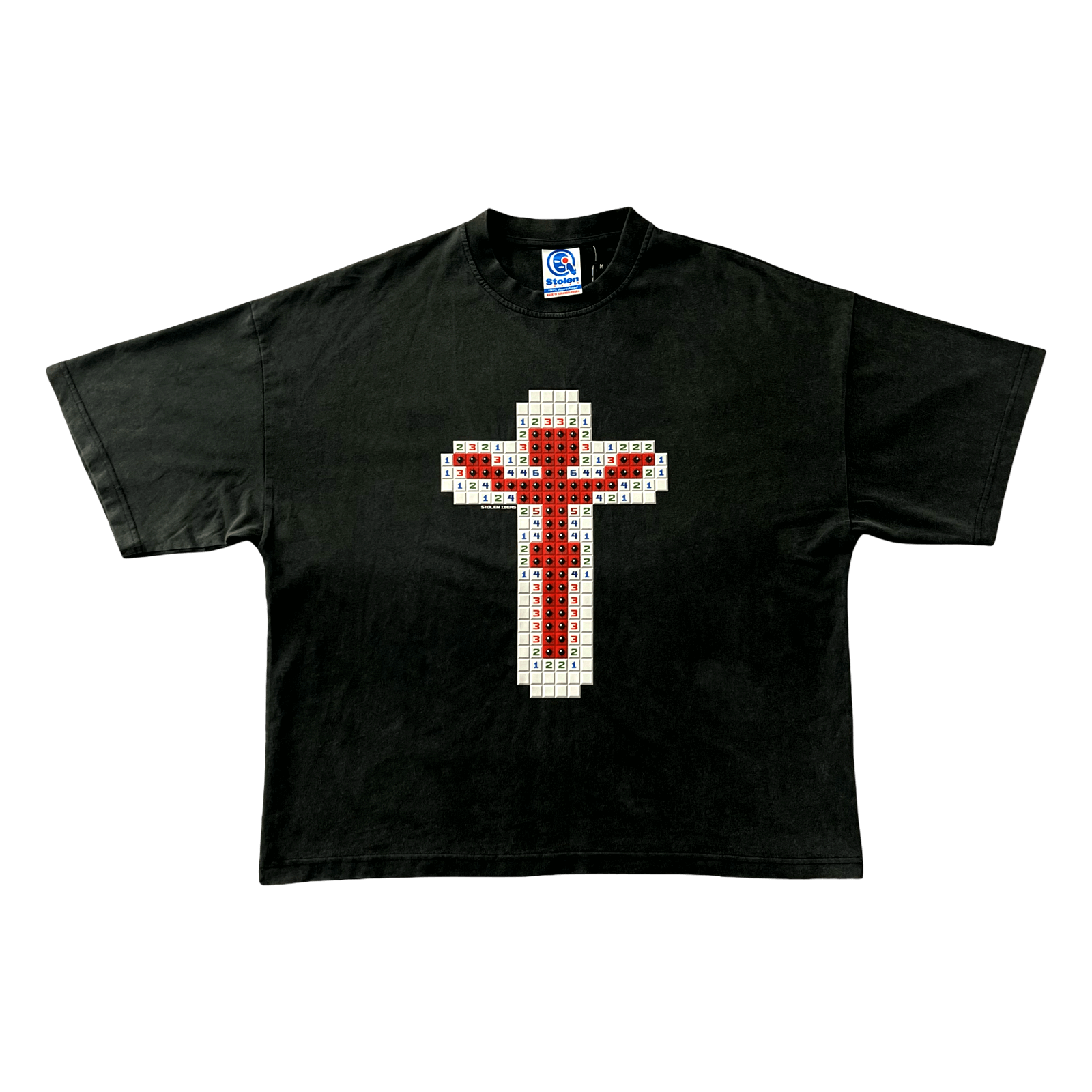 Jesus Boxy Summer Tee (Washed Black)