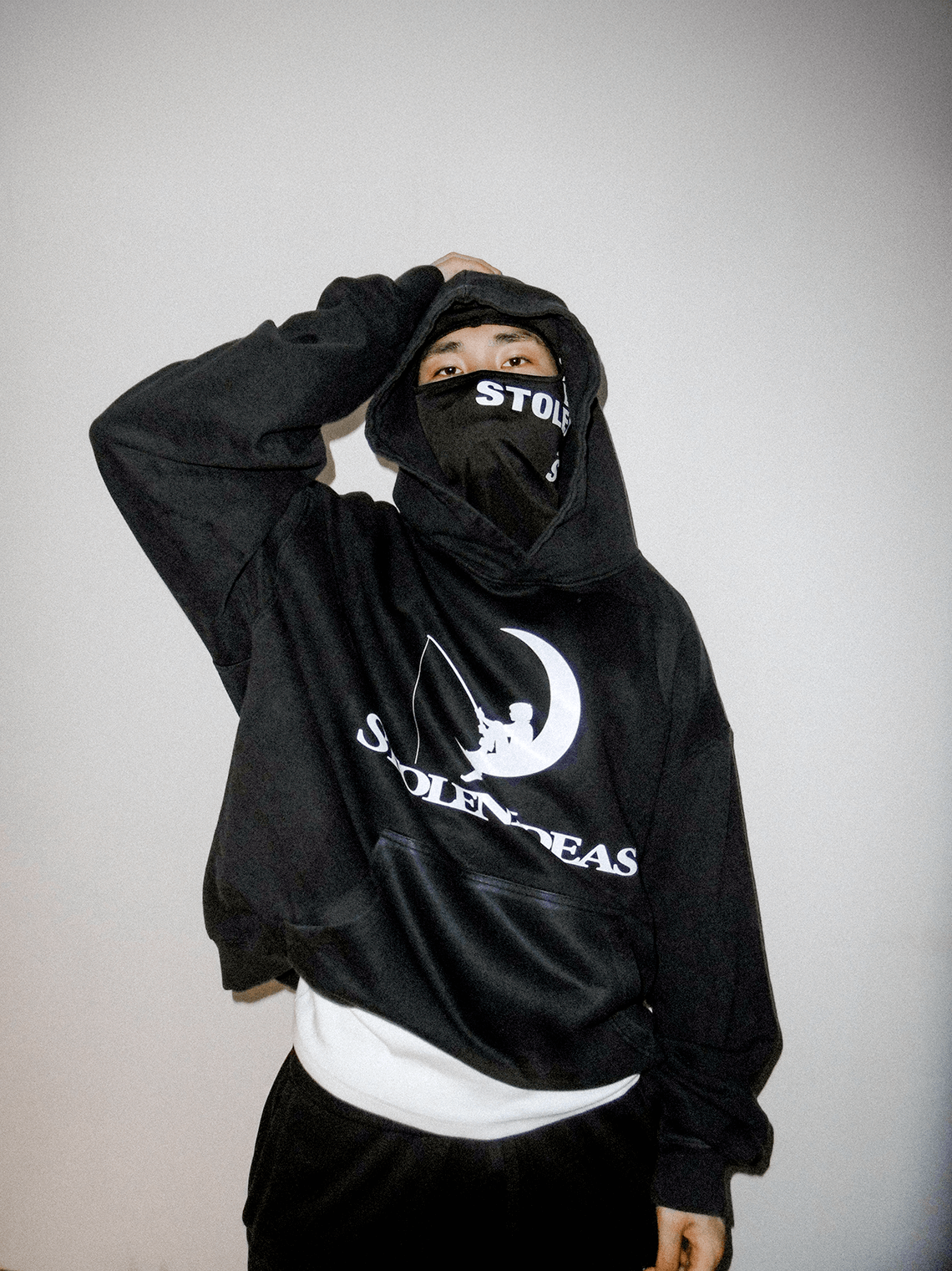 DREAMWORKS OVERSIZED HOODIE (WASHED BLACK)