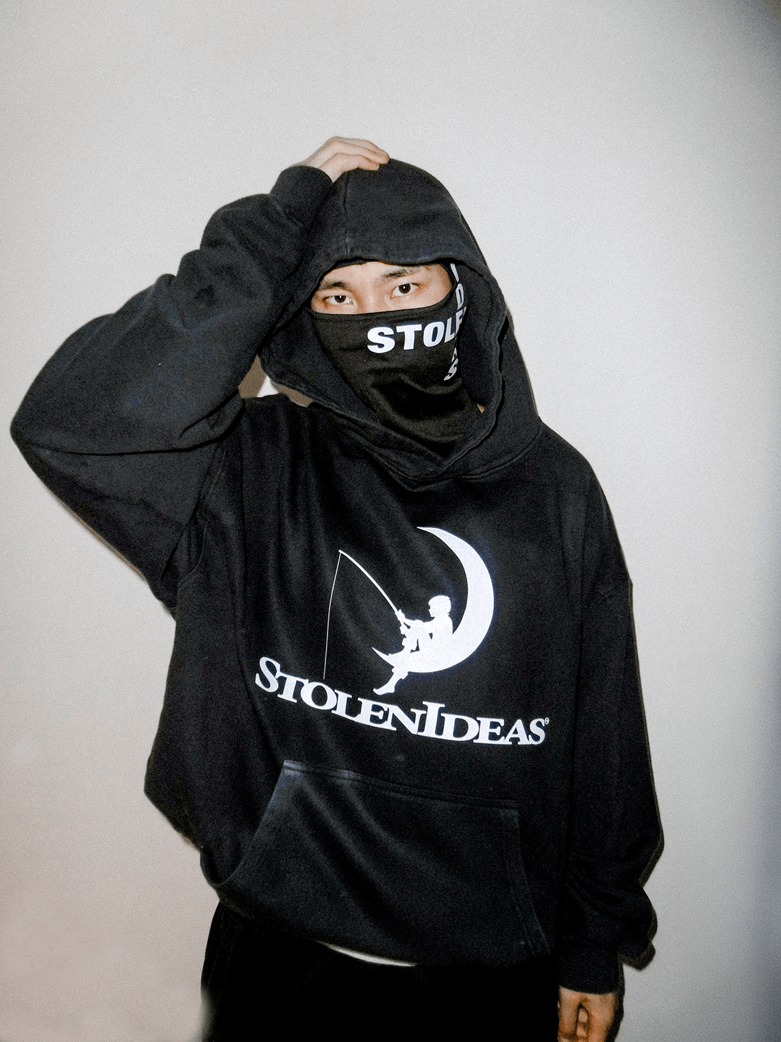 DREAMWORKS OVERSIZED HOODIE (WASHED BLACK)