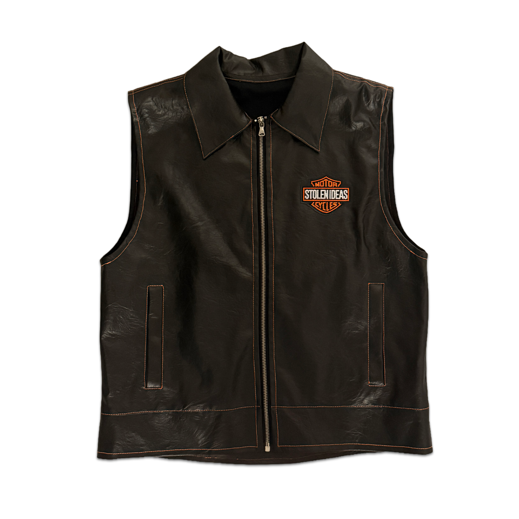 Harley Fake Leather Vest (1of1 - size L)