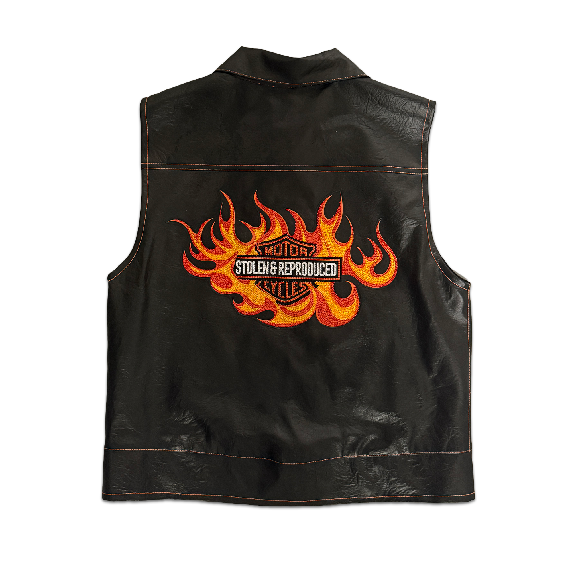 Harley Fake Leather Vest (1of1 - size L)